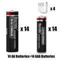 1.5V Li-ion Type-C Rechargeable AA Battery 12000mAh /AAA Battery 8000mAh High Capacity, for Camera/ Mouse/Xbox Controller/Toys Oasis Select 14AA 14AAA 1.5V