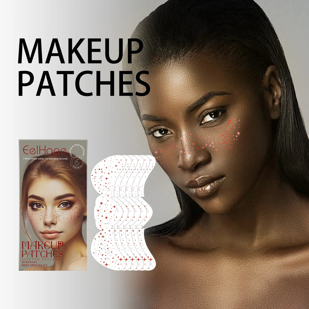 Glitter Freckle Temporary Tattoo Stickers – Metallic Star Face Face Tattoo Stickers Oasis Select