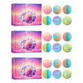 6PCS Colorful Bath Balls Gift Set Deep Moisturizing Skin Exfoliating Reduce Dryness Cheerful Scent Relax Spa Bath Flavor Balls Oasis Select 18pcs boxed