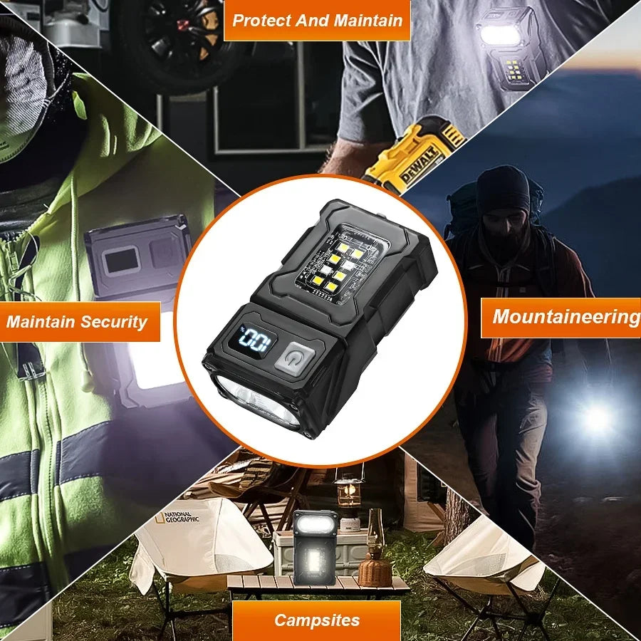 ESMARTER Mini Rechargeable LED Flashlight | Magnetic COB Torch