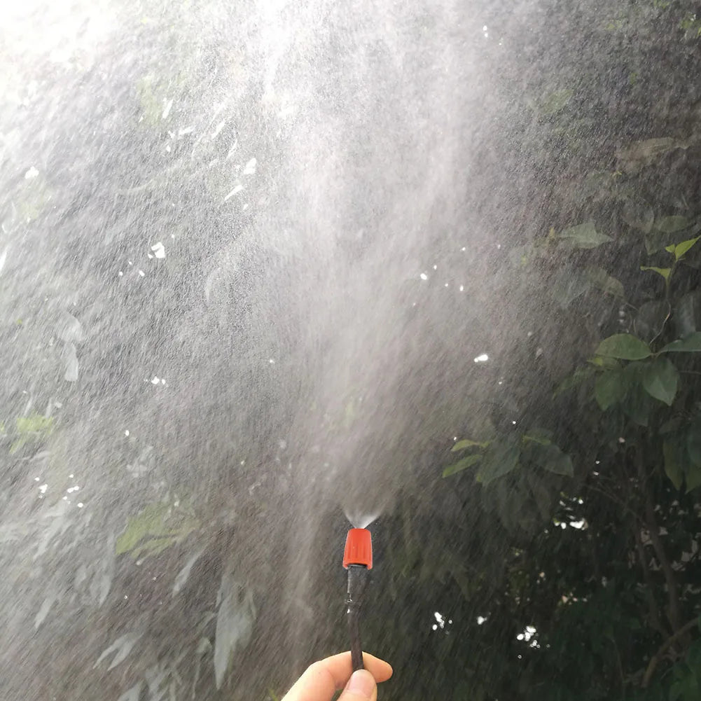 10pcs Micro-Flow Head Nozzle Dripper Portable Barbed Connectors Nozzle Multi-function Gardening Watering System Tools Oasis Select