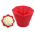 Foldable Silicone Silicone Popcorn Bowls High Quality Kitchen Easy Tools DIY Popcorn Bucket Bowl Maker Popcorn Microwaveable Oasis Select Red