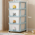 Locker Children's Baby Clothes Storage Box Bedside Table Cross-border Drawer Layered Storage Cabinet Cabinet Locker Oasis Select Singlerow4thfloor