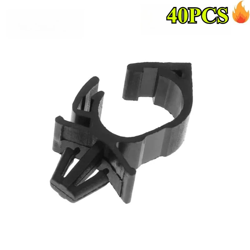 Weather Resistant Anti-Loose 10mm Car Wiring Harness Fixing Clips Zip Ties Cable Buckle Corrugated Pipe Fastener Multi-Function Oasis Select 40PCS