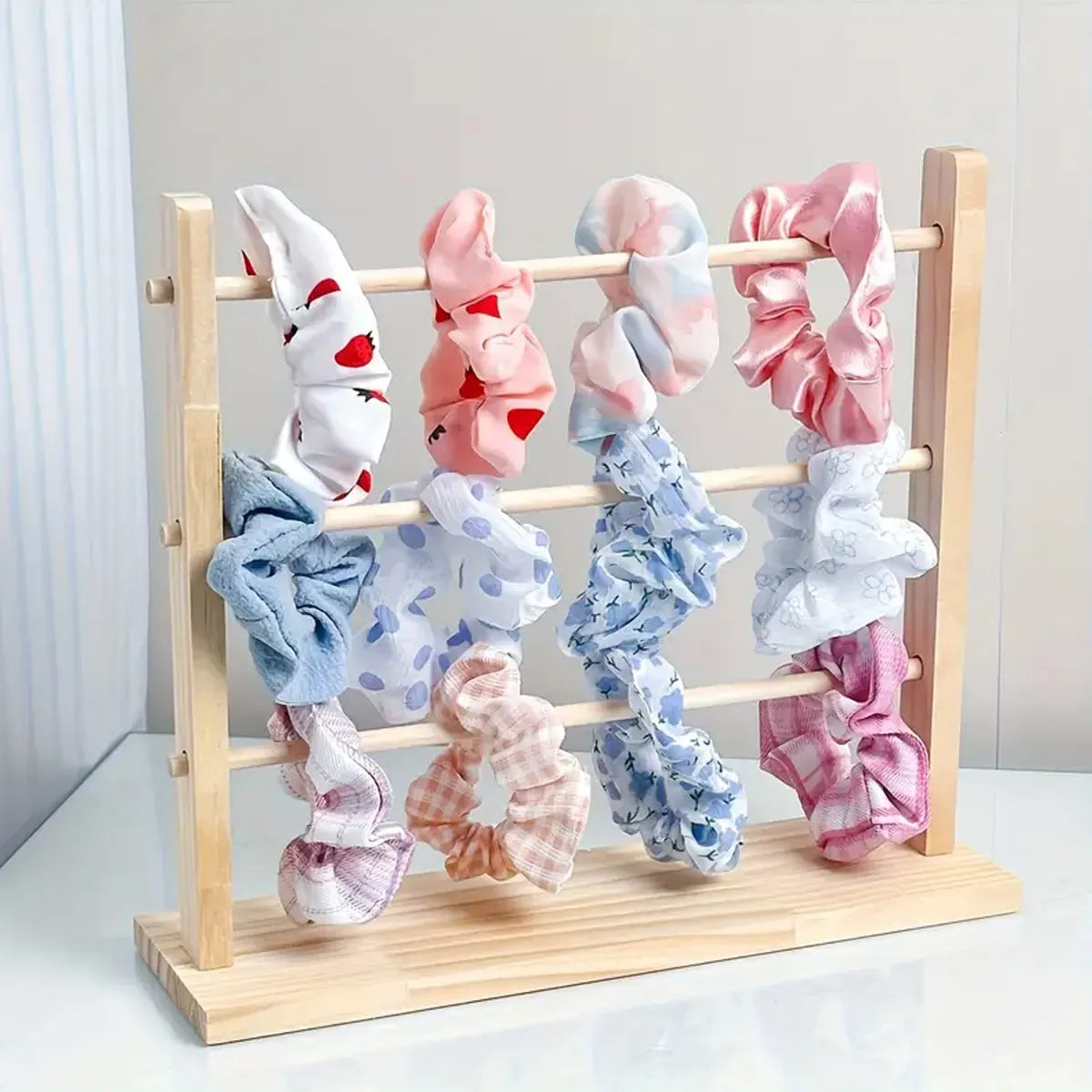 1pc Jewelry storage rack, suitable for hair rings, hair ropes, elegant wooden display racks for dressing tables, jewelry towers Oasis Select