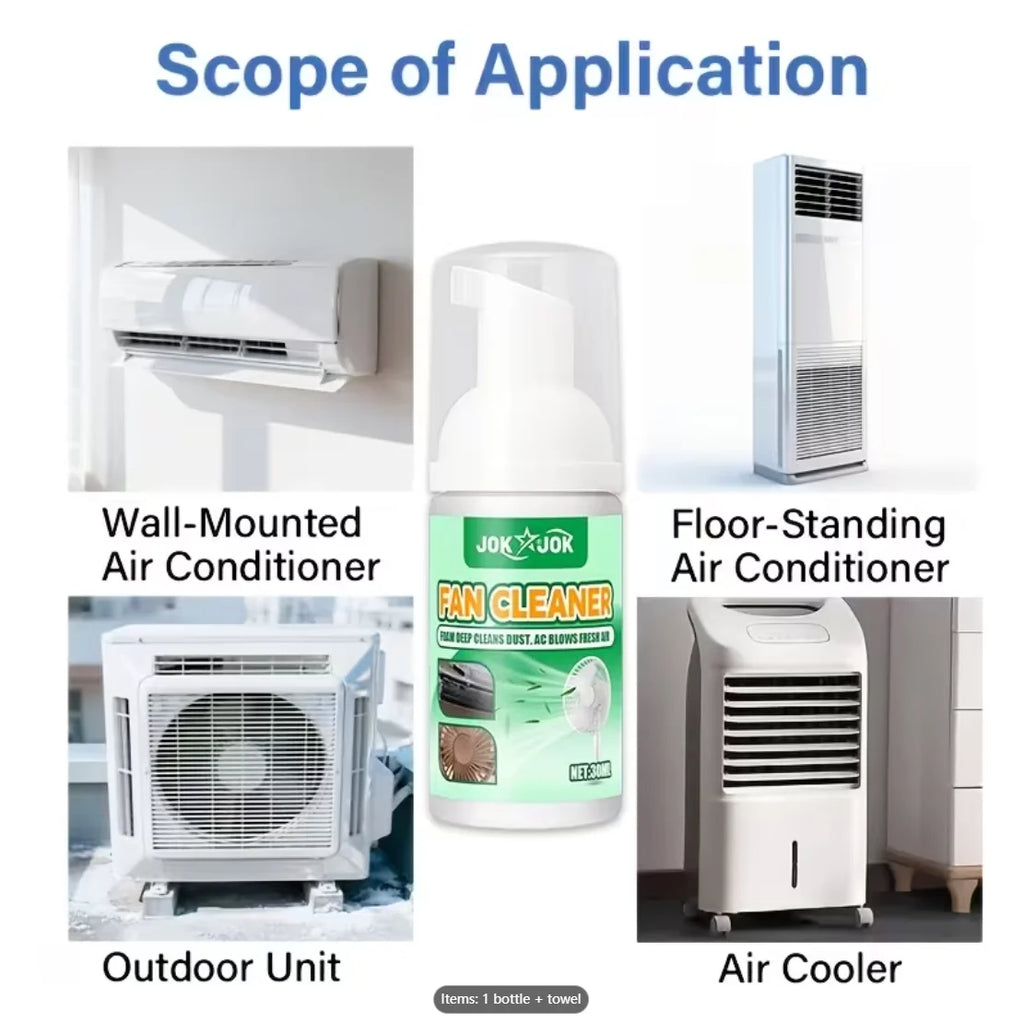 Air Conditioner Cleaning Foam – No Disassembly Needed Appliance Cleaning Foam Oasis Select