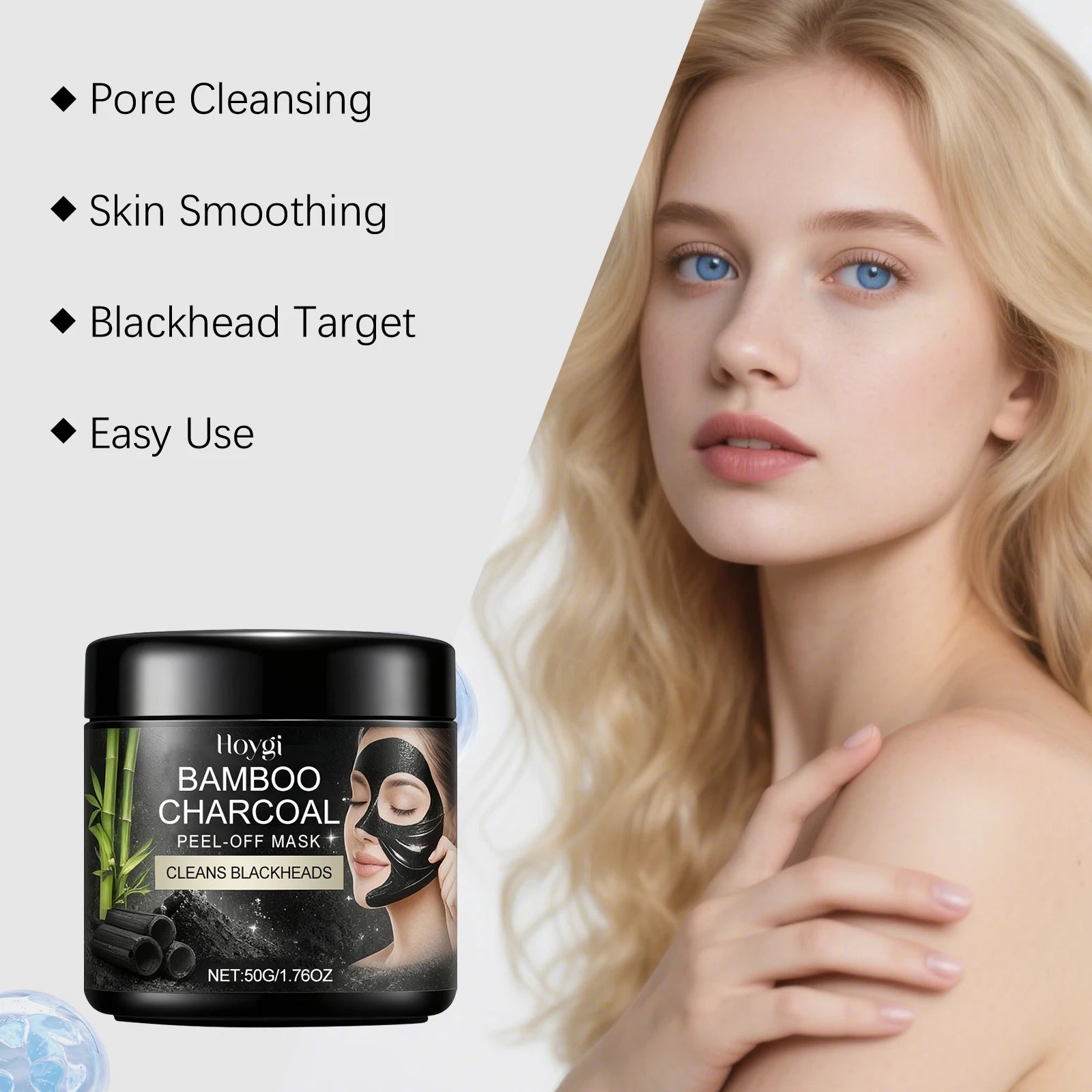 Bamboo Charcoal Peel-Off Mask – Hydrating & Cleansing Peel-Off Face Mask Oasis Select