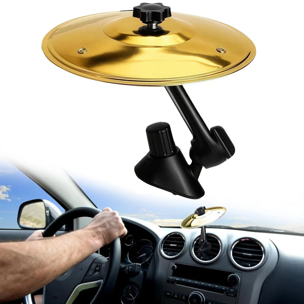1/2PC Car Crash Cymbal Air Vent Mini Drum Car Hand-shooting Cymbals Car Drum Cymbal Air Vent Musical Instrument for Car Interior Oasis Select 1PCS Gold