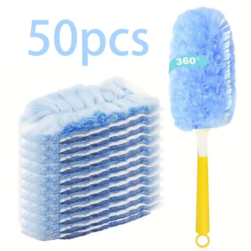 Swiffer Duster Refills 10-Pack, Compatible with Swiffer 360 Duster Handle, Unscented Feather Dusting Refills for Multisurface Cl Oasis Select 50pcsHandle