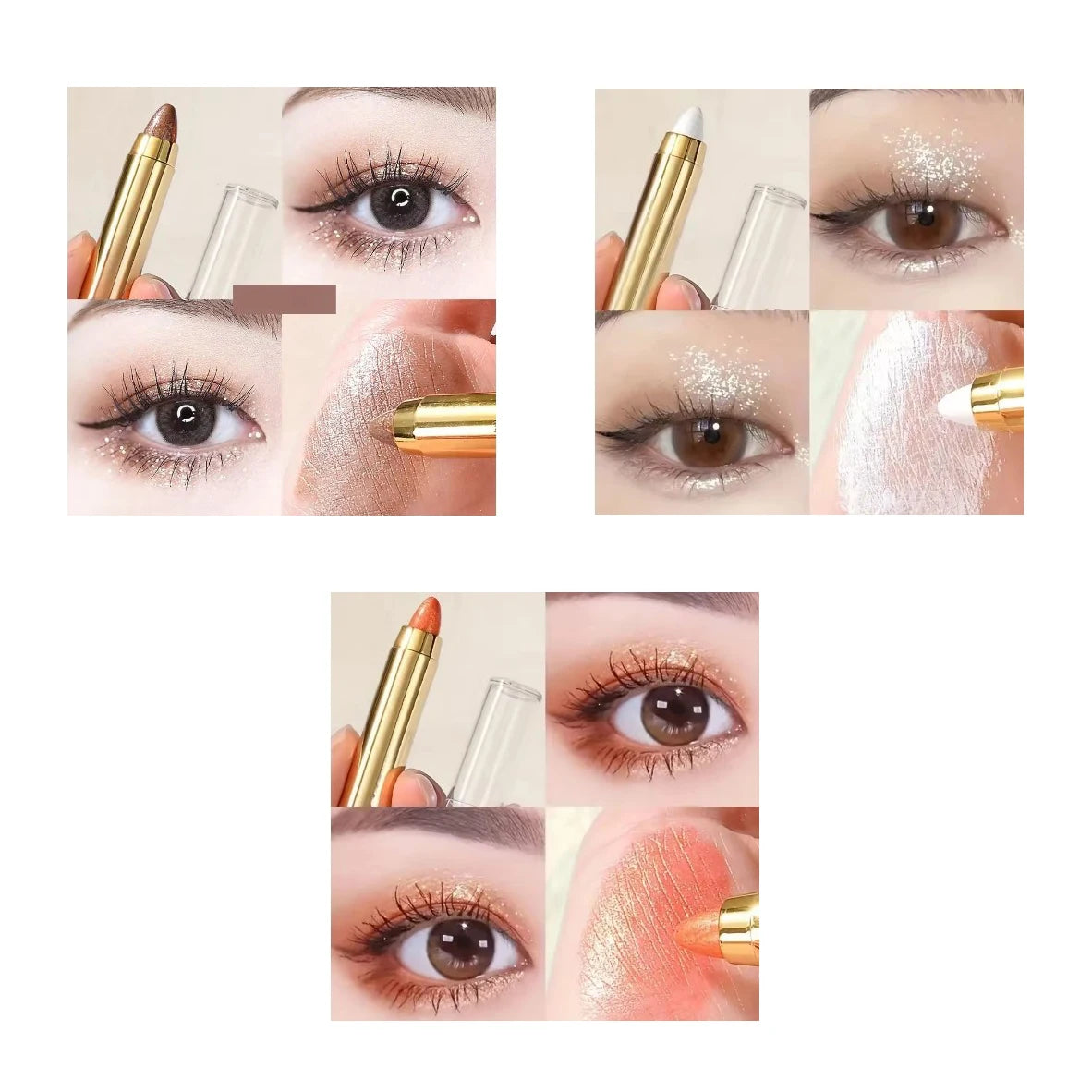 Double-Sided Eyeshadow Stick – Glitter & Matte Highlighter Pen