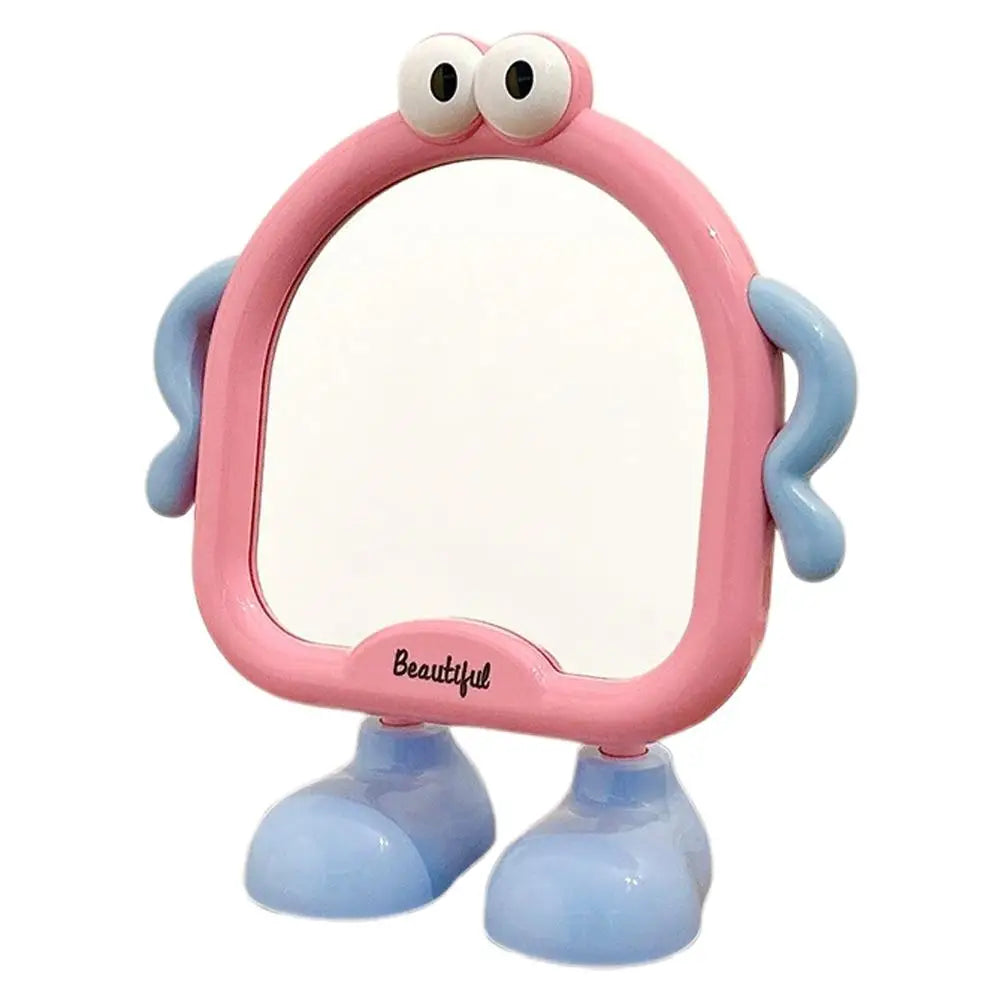 Desktop Makeup Mirror Solid Color Simple Portable Handheld Makeup Mirror Foldable Student Compact Cute Mirror Oasis Select A China