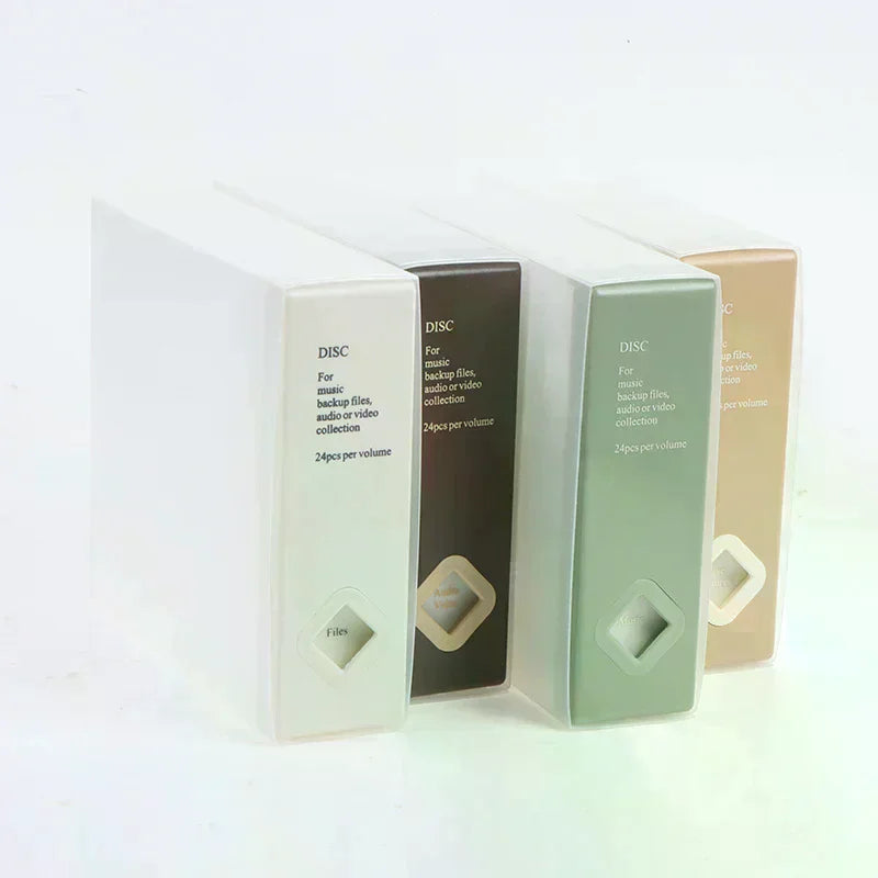 1PC CD Case 24 CD Capacity Storage Box For Bedroom Car Special CD Package CD Finishing Box Bedroom Car CD Case Oasis Select