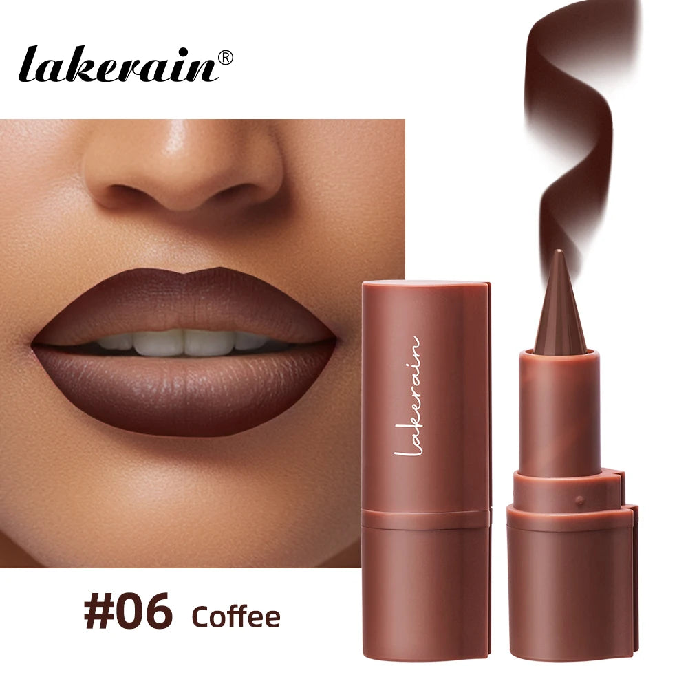 Lakerain Matte Lip Liner Crayon – Waterproof Velvet Lipstick