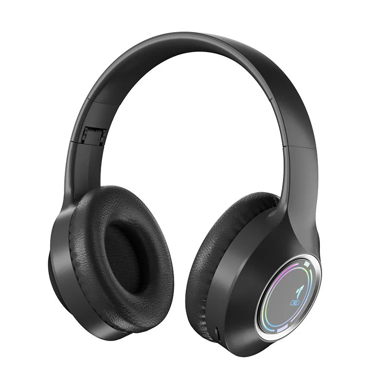 M3 LED Bluetooth 5.3 Gaming Headphones – Foldable ANC USB-C Wireless Gaming Headset Oasis Select M3-black