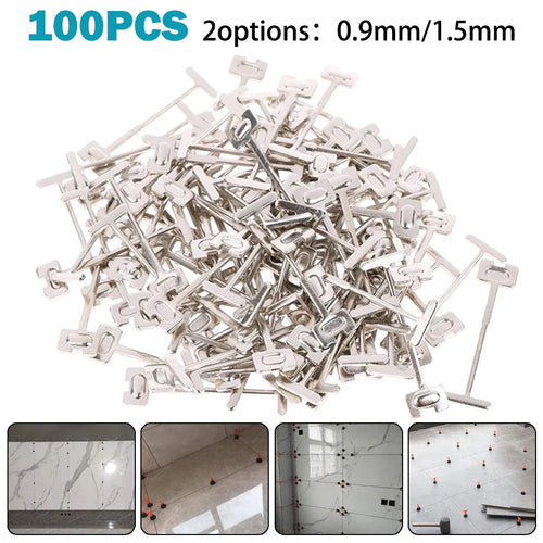 100Pcs 0.9mm Floor Wall Replace Steel Needle Nail For Tile Leveling System Ceramic Leveler Construction Tools Oasis Select