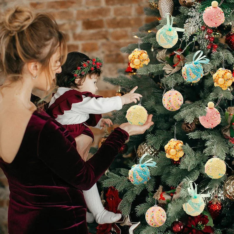 Macaron Christmas Ball Ornament – Colorful Shatterproof Decor Christmas Ornament Oasis Select