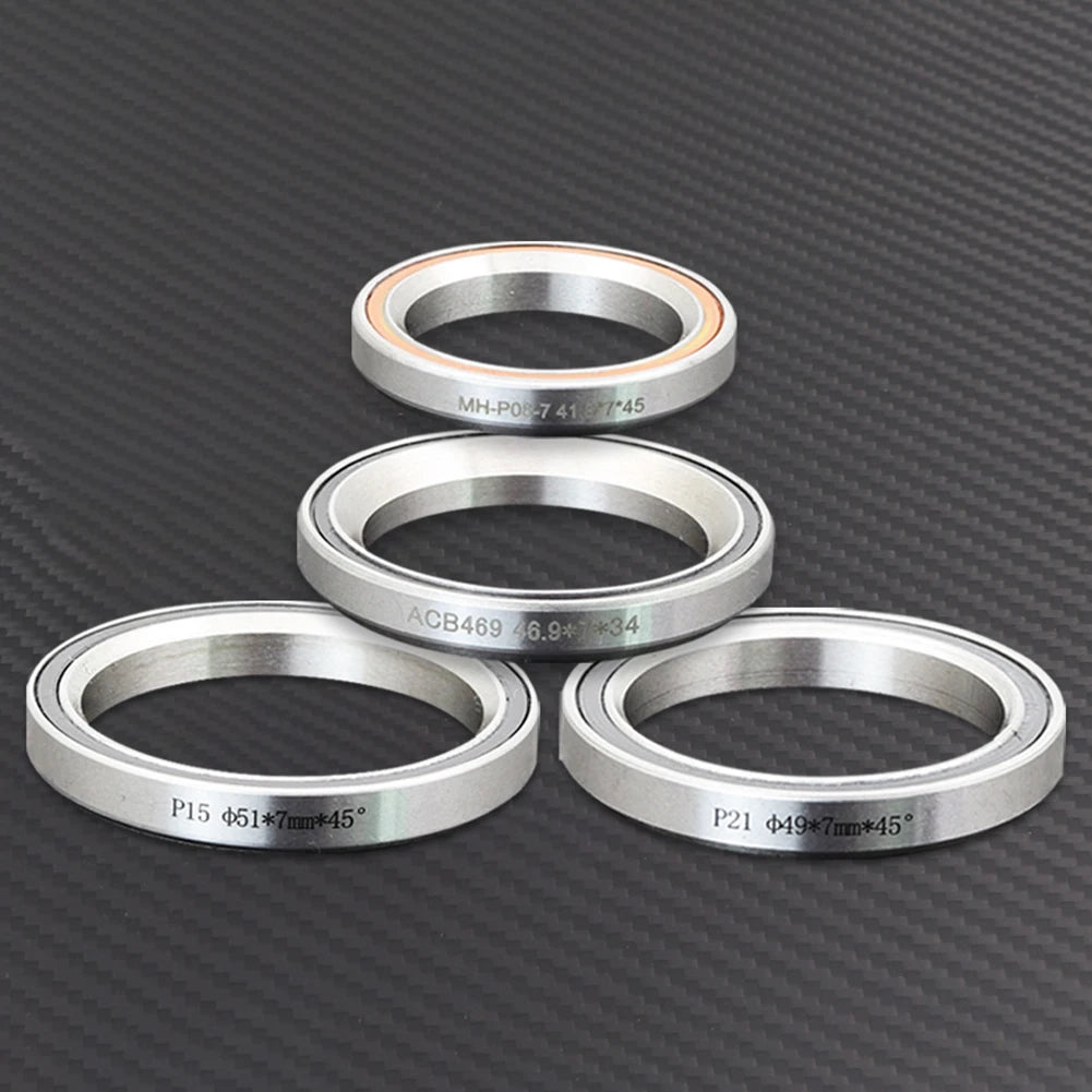 Silver Bicycle Part Repair Parts For Bicycle Bowl Set Bearing Peilin Shaft Steel Silver Bike Accessories 38/39/41/44/49/52mm Oasis Select