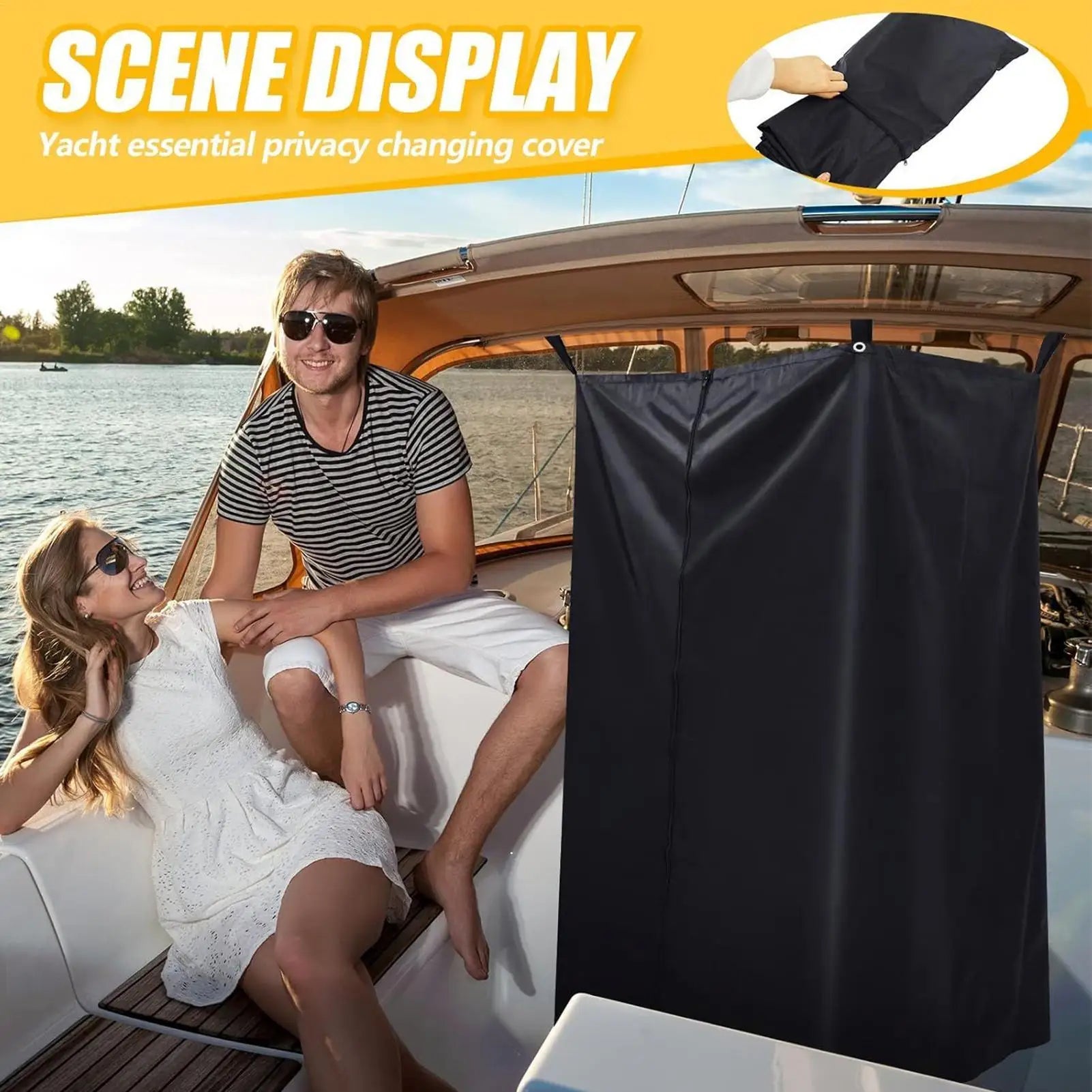 Boats Privacy Curtain Boat Changing Room with Bag Portable Privacy Tent Shower Curtain Toilet Tent for Outdoor Privacy Oasis Select