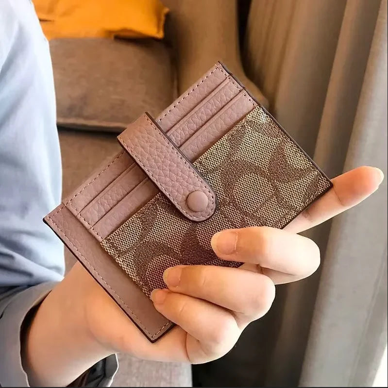 Monogram Ultra-Thin Card Holder Mini Envelope Wallet for Women