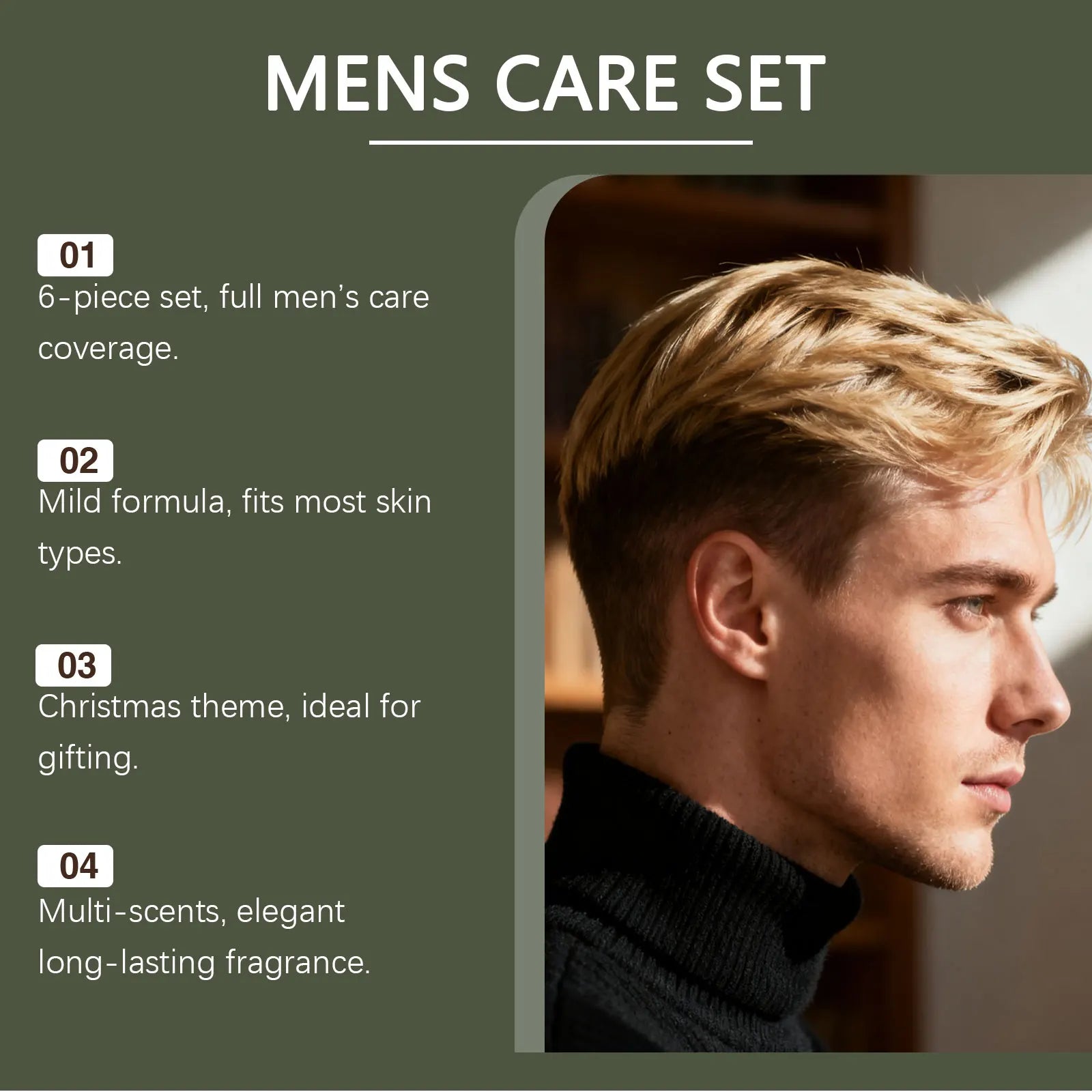 Men's 5-in-1 Grooming Gift Set – Beard, Body & Hand Care Men's Grooming Gift Set Oasis Select