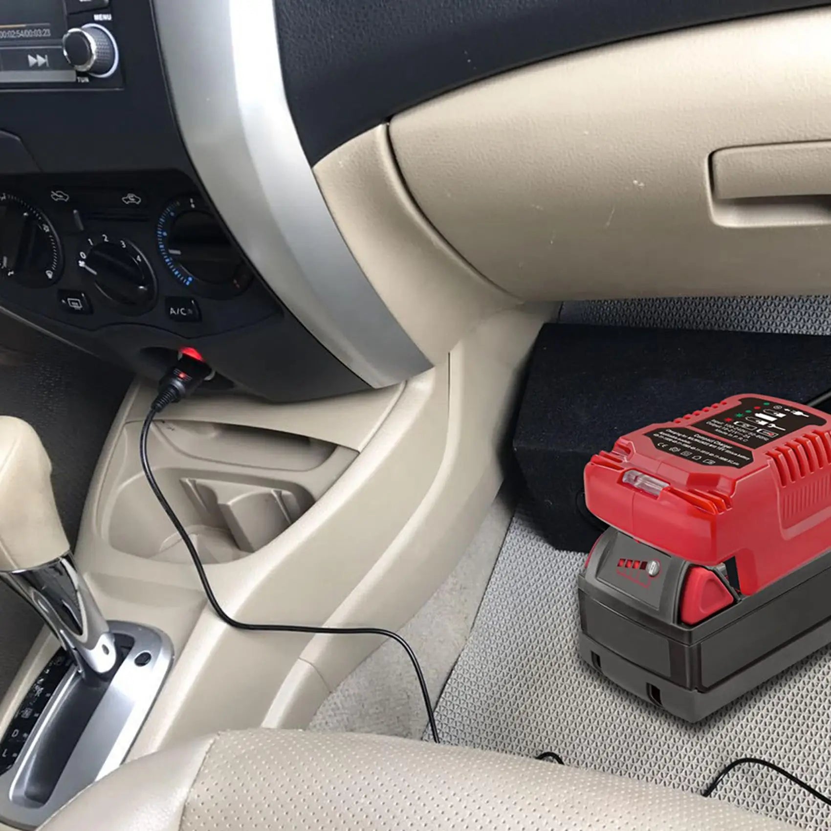2026-WISH 3X Car For 18V M18 Battery Replacement,Portable Mini Quick ,Cigarette Lighter Plug Oasis Select