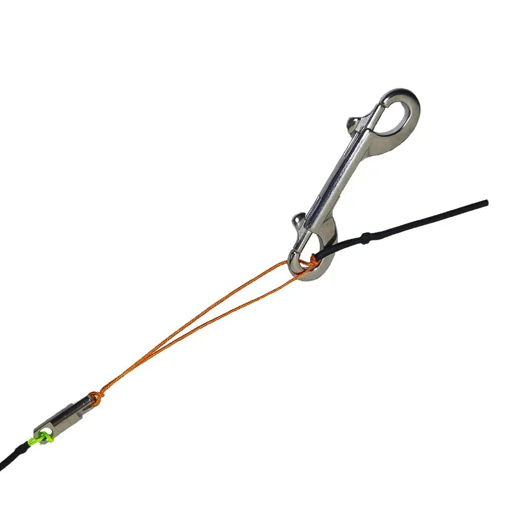 30M Aluminum Alloy Scuba Diving Spool Finger Reel with Stainless Steel double ended hook Cave Tech Wreck Diving Finger Reel Oasis Select
