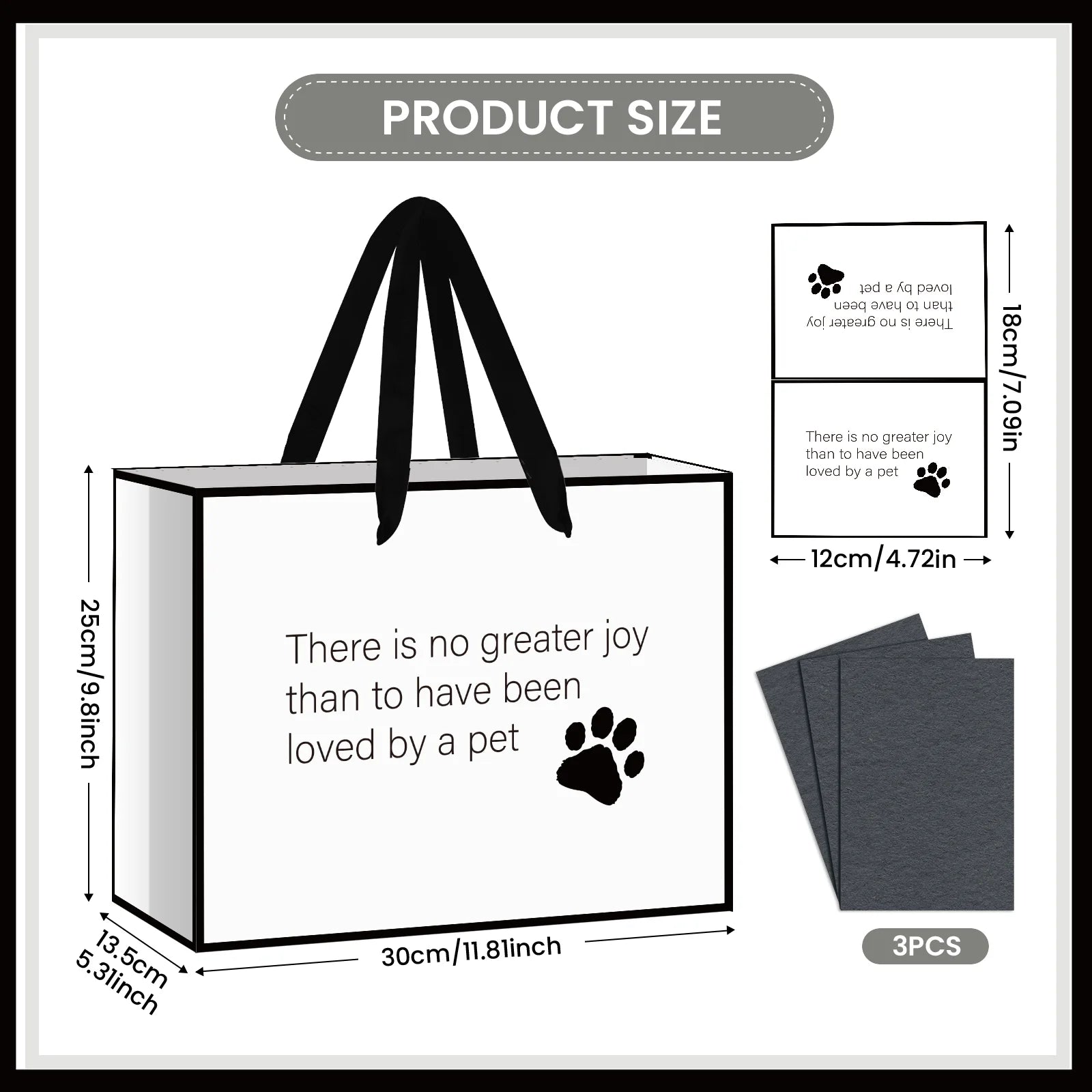 Grieving Pet Owner Gift Bags Sturdy Dog Memorial Gift Bag Pet Loss Sympathy Gift Set High-Quality For Pet Memorial Service Oasis Select
