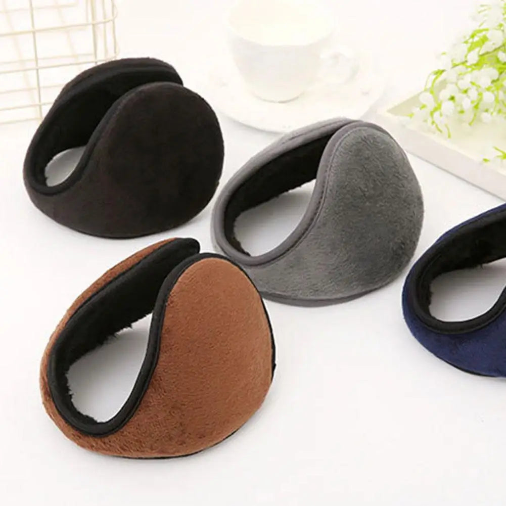 2-Pack Winter Plush Earmuffs – Warm, Foldable & Unisex