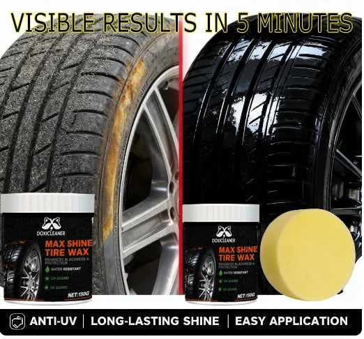 Tire Polish Black Enamel Paste – Quick-Dry Shine Restorer Tire & Trim Polish Oasis Select