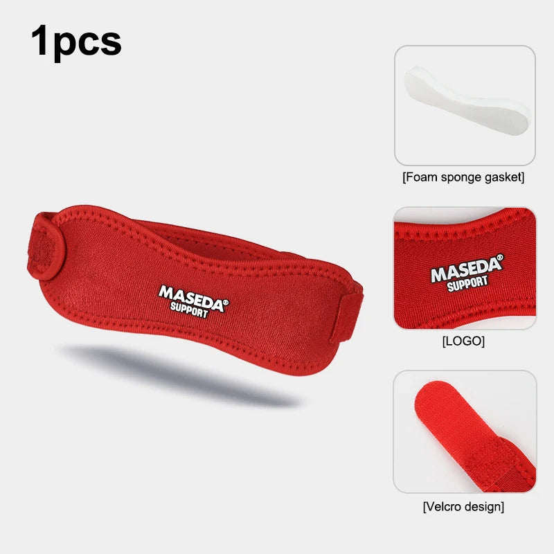 Adjustable Patellar Knee Strap – Running, Hiking & Sports Knee Support Strap Oasis Select Red 1pcs