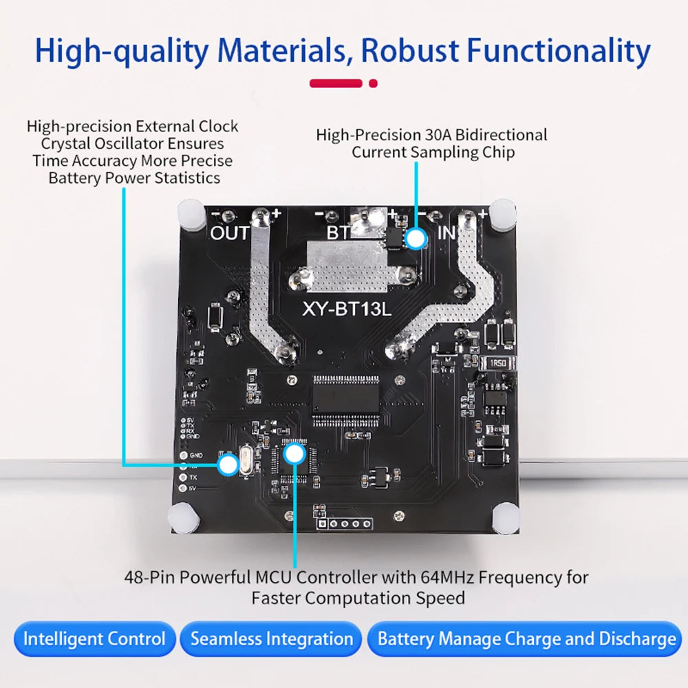 DC10-110V BT13 Voltmeter Coulomb Meter Voltage Current Tester Battery Charge and Discharge Protection Battery Capacity Indicator Oasis Select