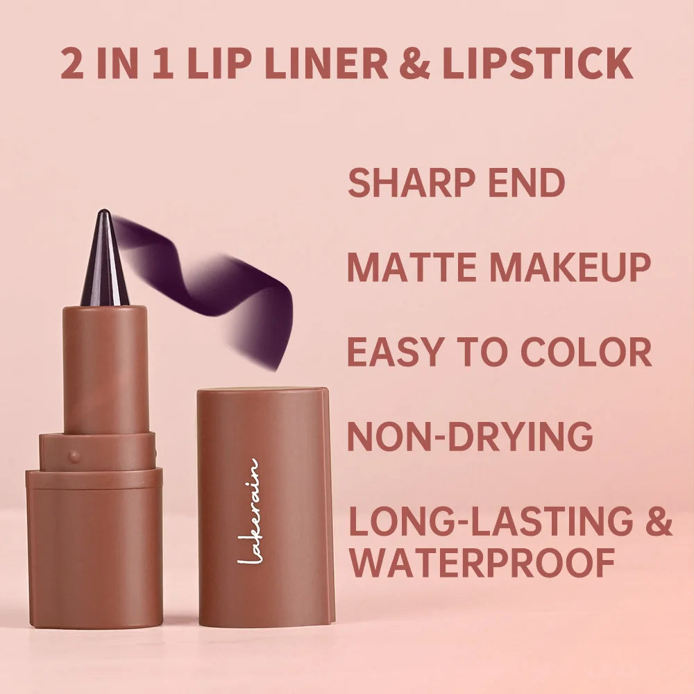Lip Liner & Lip Gloss Set Shiny Long Lasting Moisturizing Lip Liner and Lip Gloss Combo Multiple Occasions Lips Makeup Oasis Select