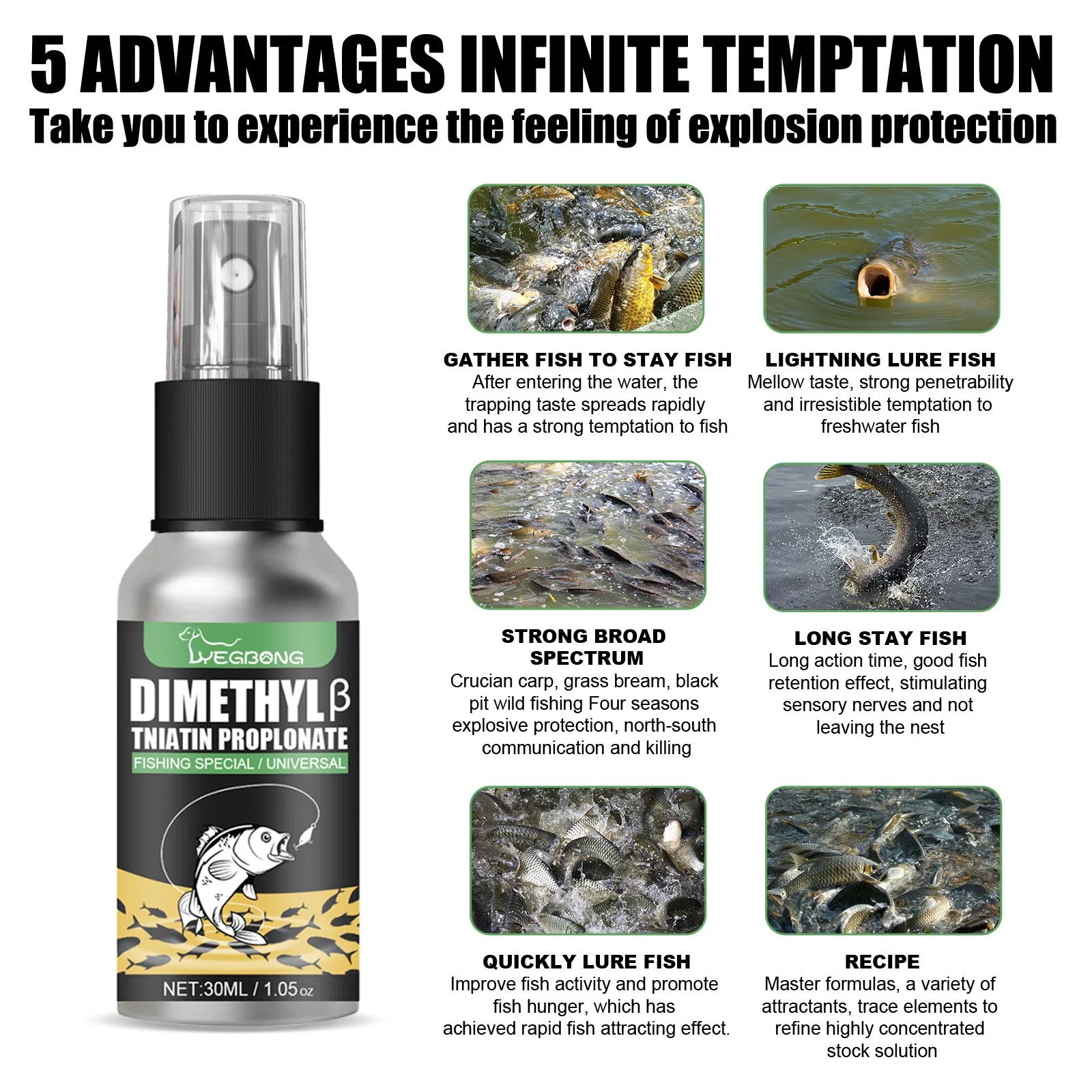 Fishing Baits Attractants 30ml Lures Liquid Attractant Natural Scent Drag For Sea River Freshwater Fish Effective Attract Fish Oasis Select