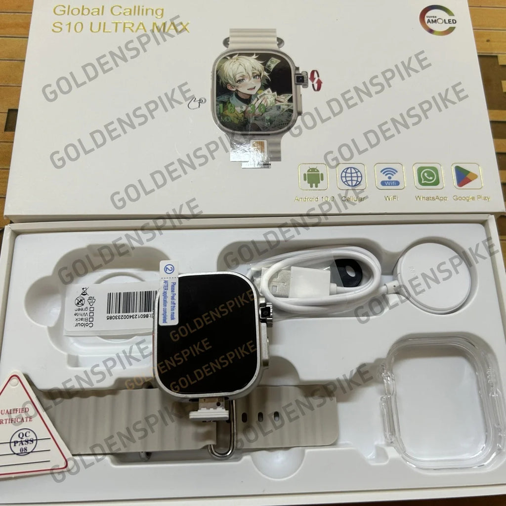 GOLDENSPIKE S10 Ultra MAX 4G Android Smartwatch | GPS WiFi Camera