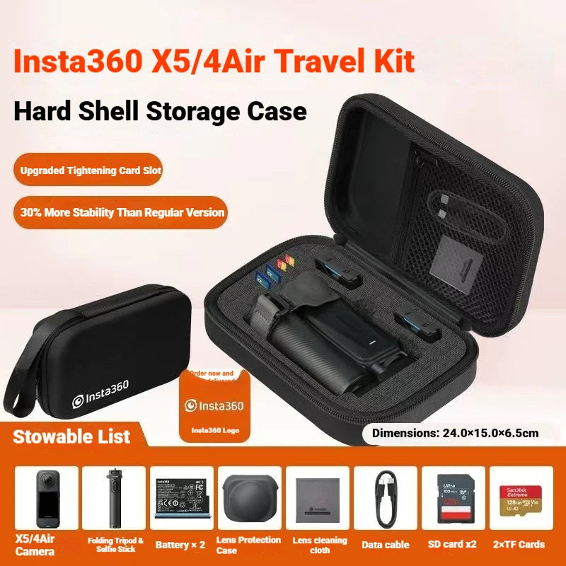 Insta360 X4 Air Protective Case, Lens Guard & Screen Protector Kit