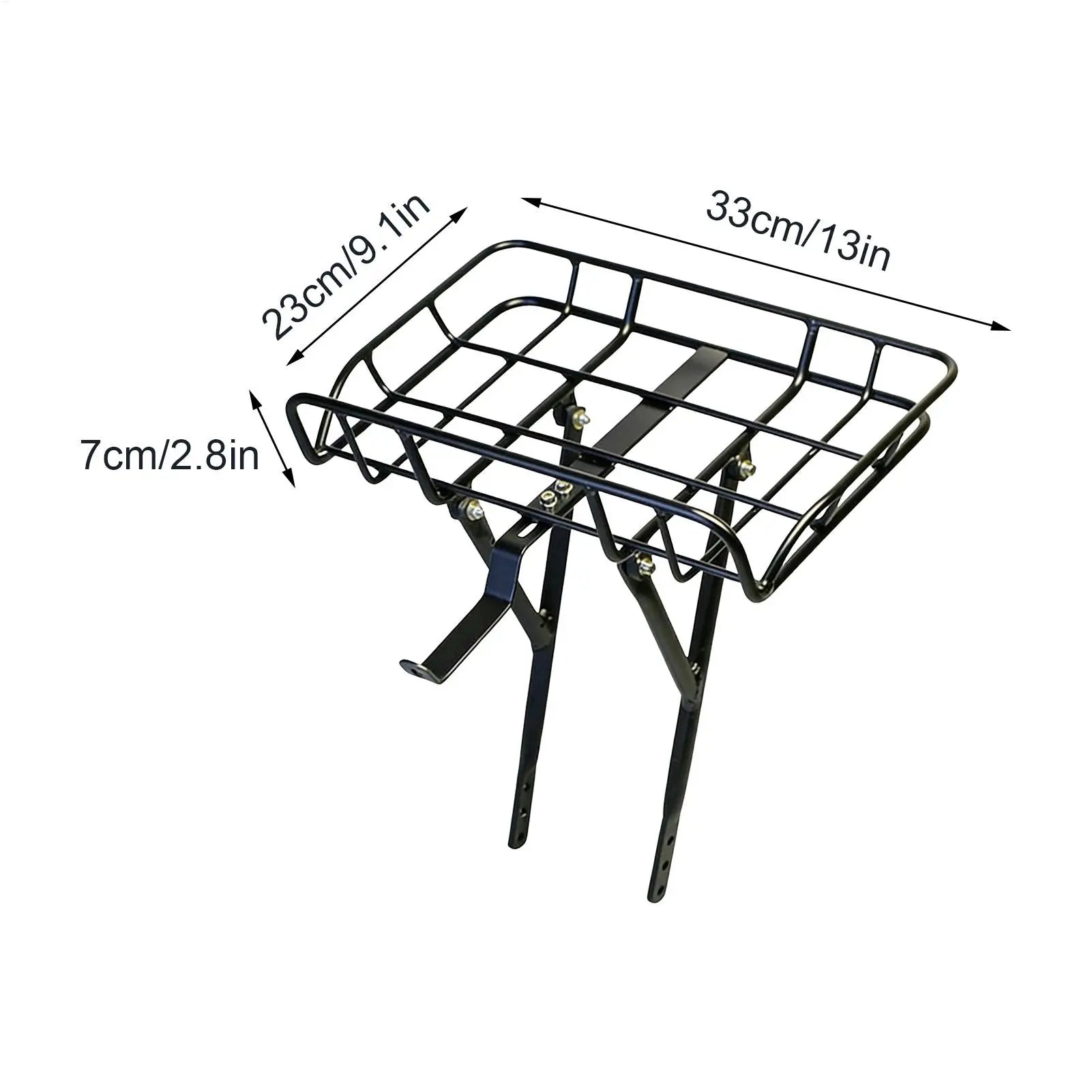 Bike Rack for Bike Lightweight Bracket Luggage Holder Large Front Bicycle Basket for Biking Cycling Touring Delivery Travel Oasis Select