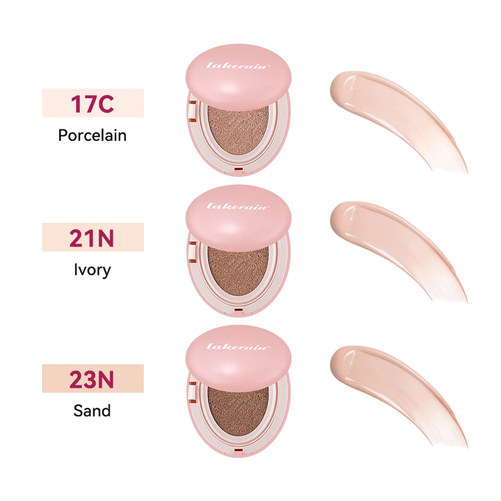 Lakerain Cushion Foundation Korean Makeup Base Mist Foundations Makeup Full Coverage Long-lasting Cc Cream Sunscreen Cosmetic Oasis Select