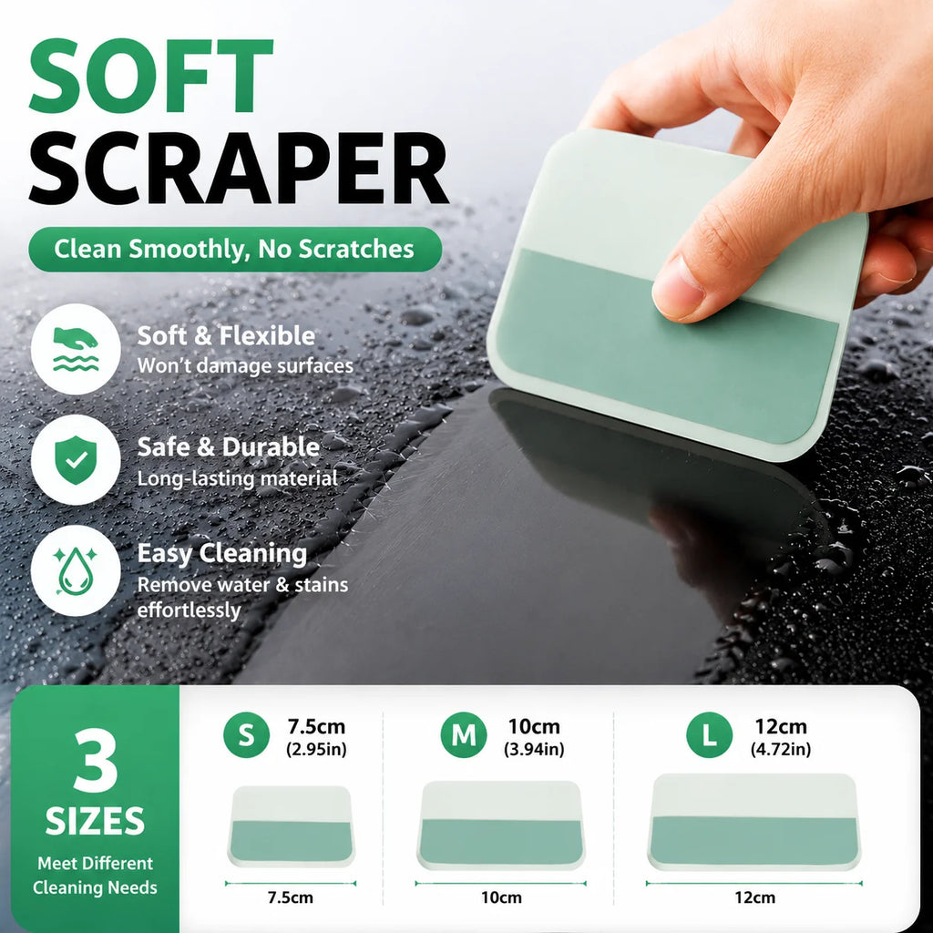TPU Soft Squeegee Scraper – PPF Vinyl Wrap & Window Tint Tool Vinyl Wrap Squeegee Oasis Select