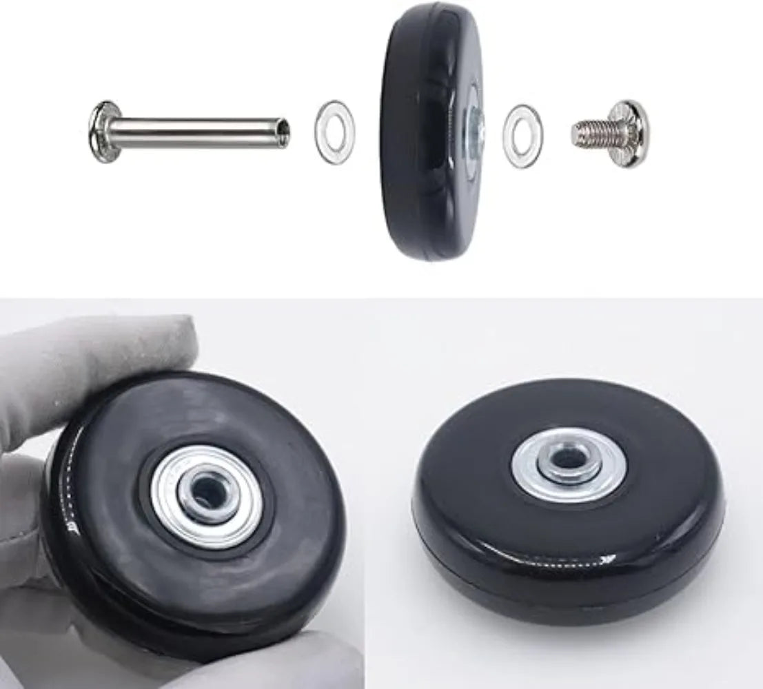 Casters Silent Repair Replacement Universal Durable Travel Luggage Wheel Suitcase Parts Axles Sliding Wear Resistant Flexible Oasis Select