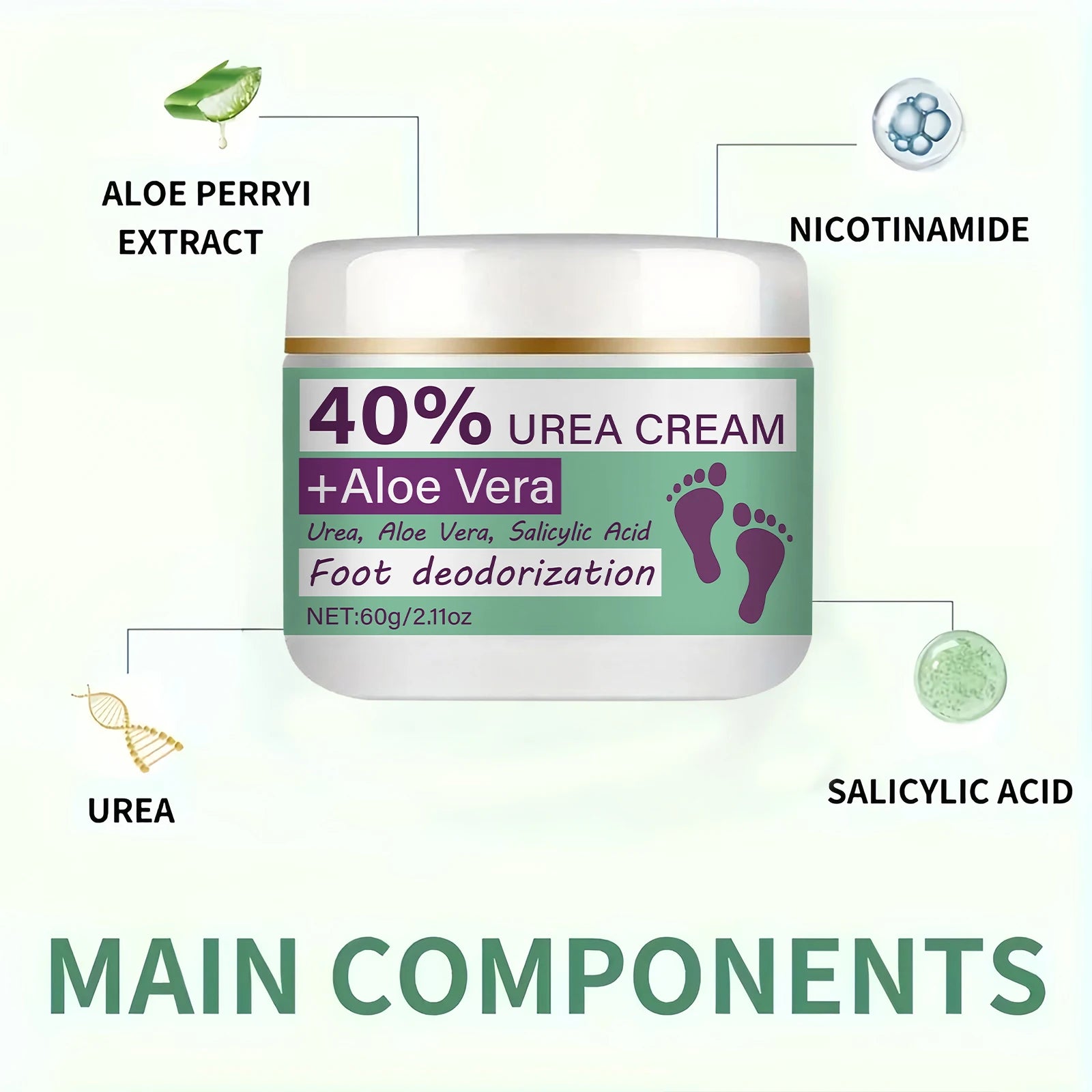 YCHZ Foot Deodorant Cream – Odor Control & Sweat Protection