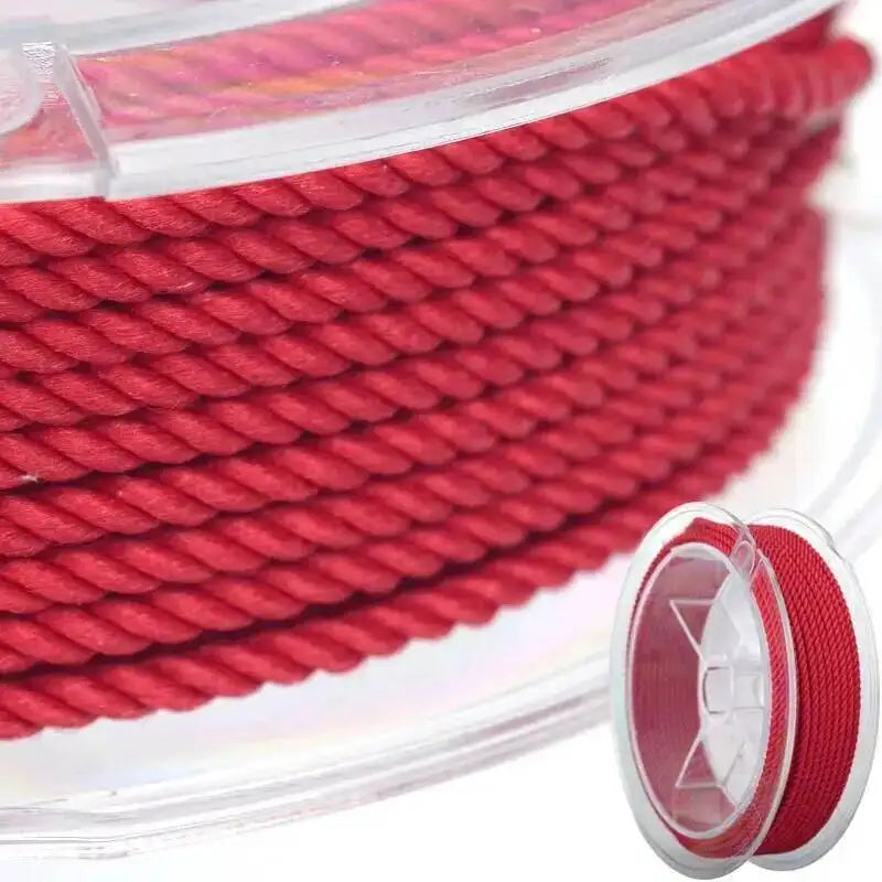 1mm 45m Silk Thread Milan Braided Cord DIY Jewelry Accessories Jewelry Making Supplies Twine Beading Threads HandCrafts Rope Oasis Select Red 1mm 15m