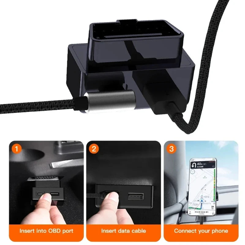 For Tesla Model 3 Model Y X S OBD Plug Obd Adapter Charging For Tesla Car Model3 Modely Obd2 Splitter Charger Adapters Oasis Select
