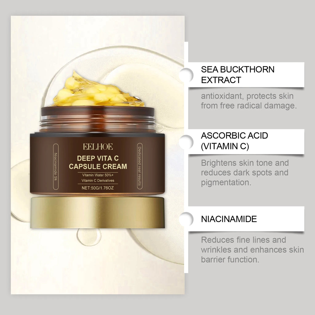 EELHOE Vitamin C Capsule Cream – Brighten & Firm Skin 50g