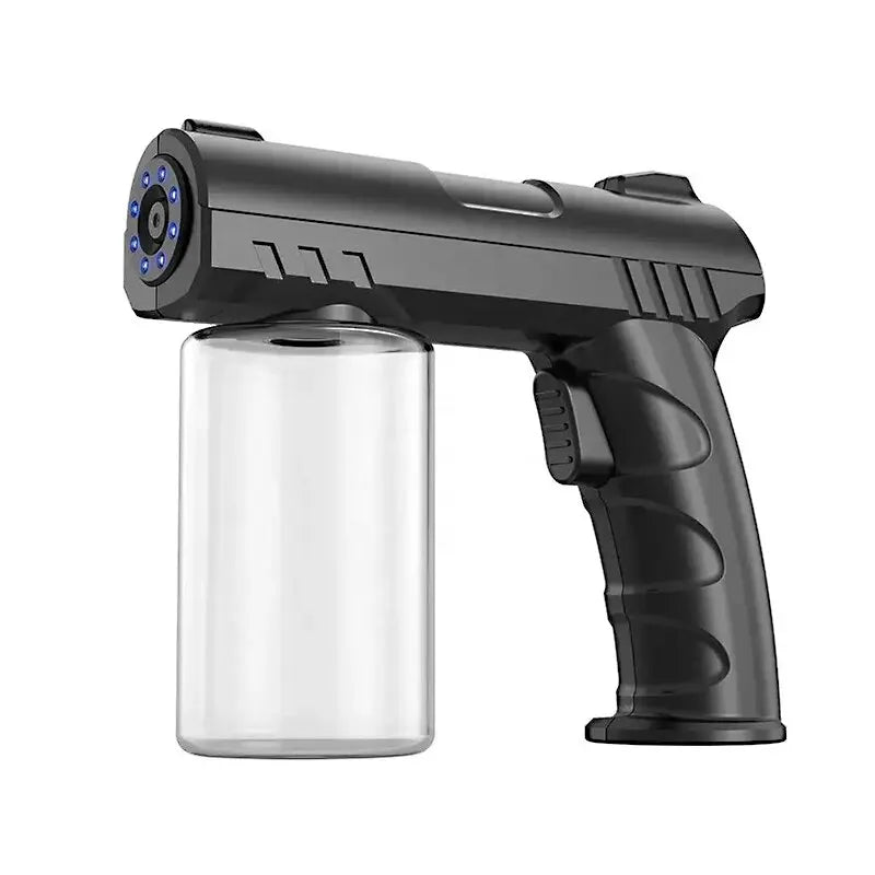 NEW Style 280ML Barber Sprayer Bottle Wireless Electric USB Nano Blue Light Steam Spray Gun Garden House Oasis Select PH03-Black-280ML