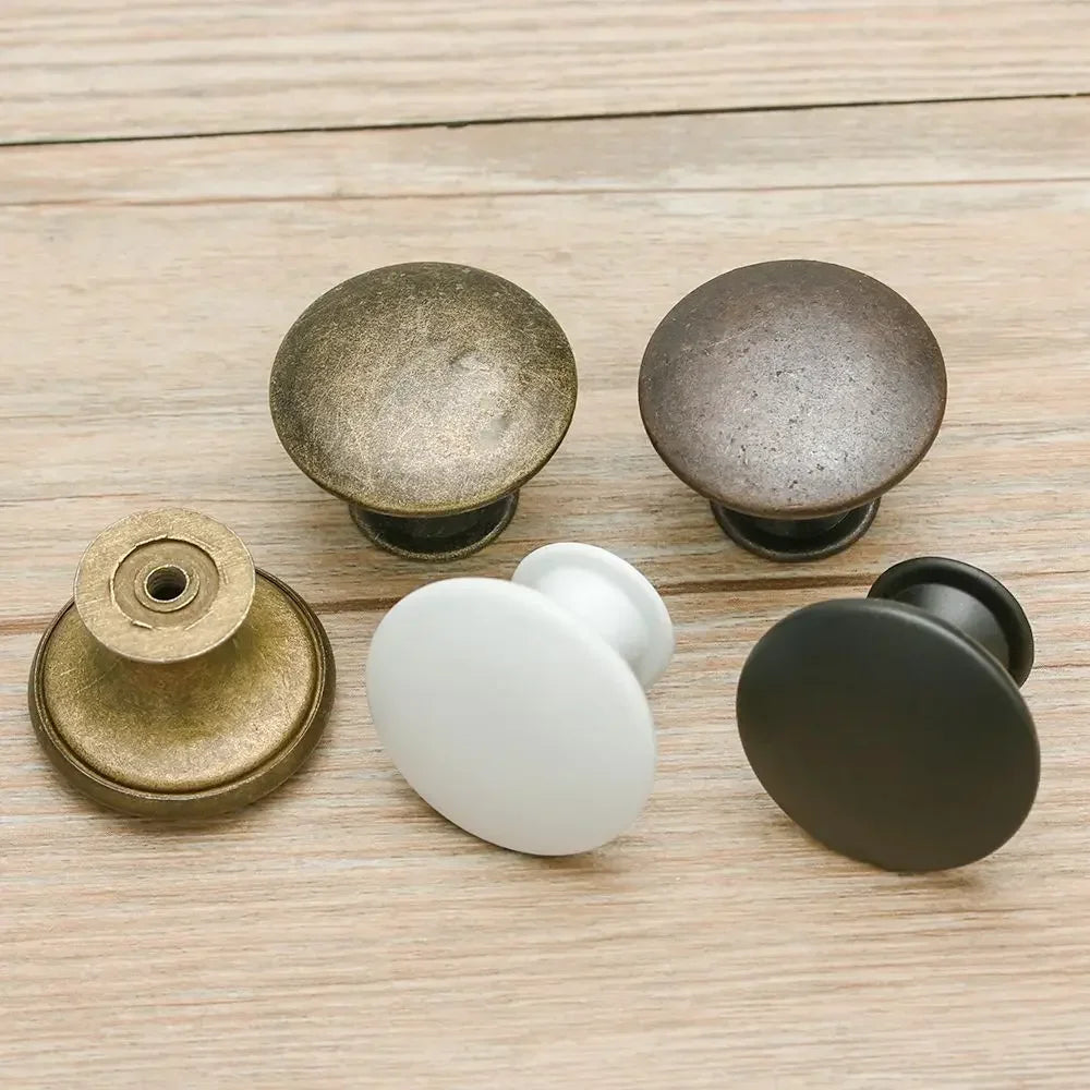Antique Style Pull Handles Bronze Tone Retro Alloy Kitchen Drawer Cabinet Door Knobs Furniture Hardware Fittings