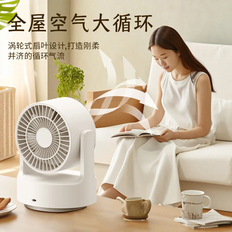 Bladeless Makeup Fan with Fill Light & Beauty Mirror