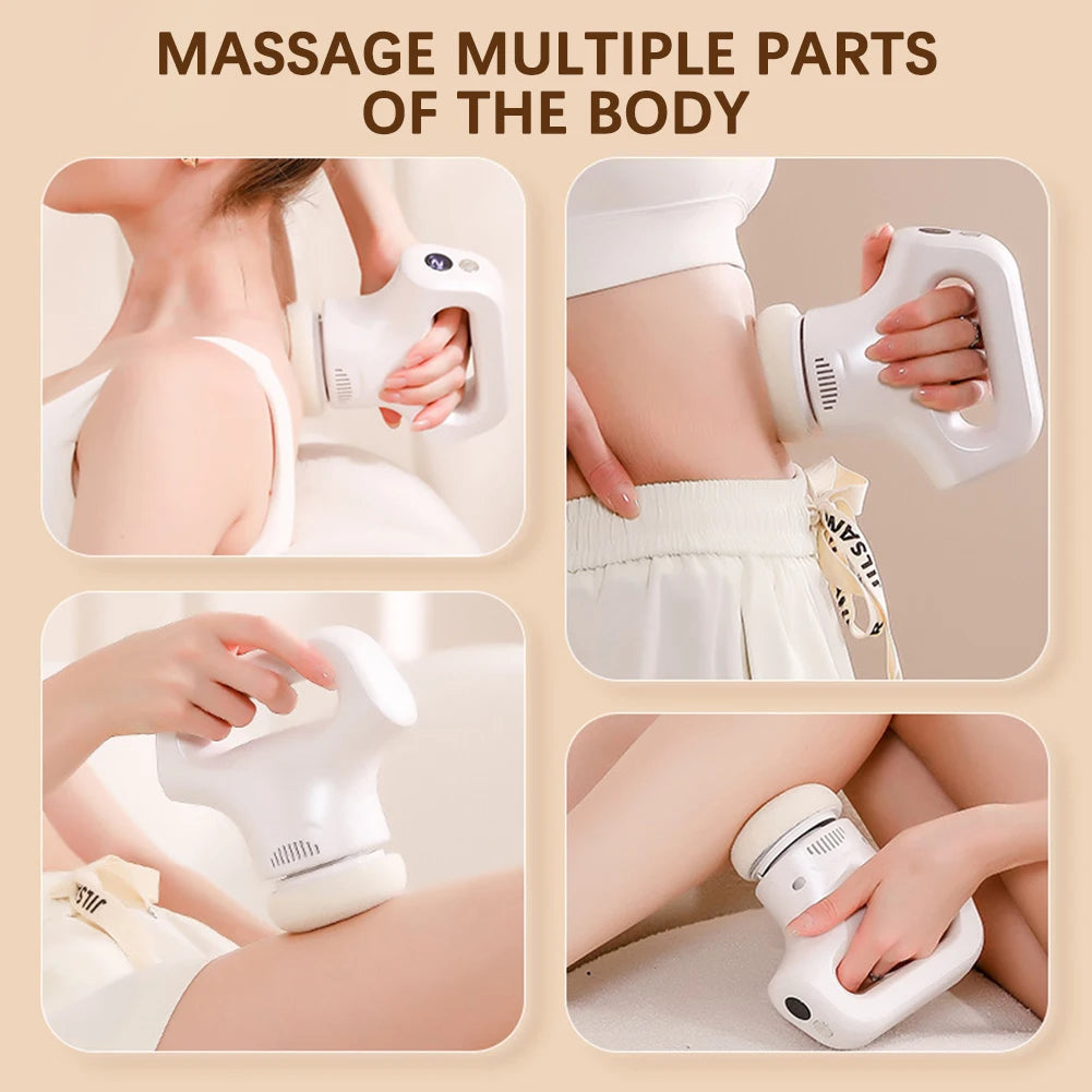 Electric Body Sculpting Massager – 12 Levels, 6 Heads, Cordless