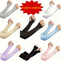 4 Pairs Lightweight Summer Arm Sleeves, UV Protection Elastic Breathable Design for Outdoor Cycling & Motorcycle Use Oasis Select 4 pairs random