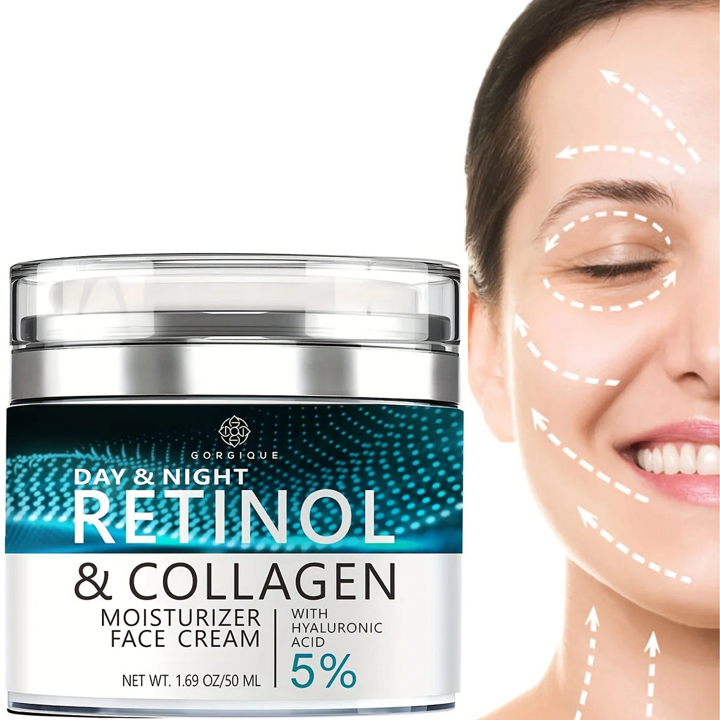 Gorgique Retinol Face Moisturizer – Day & Night Anti-Aging Cream Retinol Face Cream Oasis Select