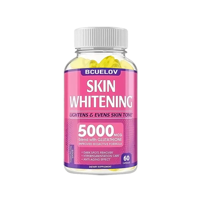 Skin Whitening with L-Glutathione 5000mcg Dark Spot Brightening, Anti-Aging, Antioxidant Capsules Oasis Select 60 count-1 bottle